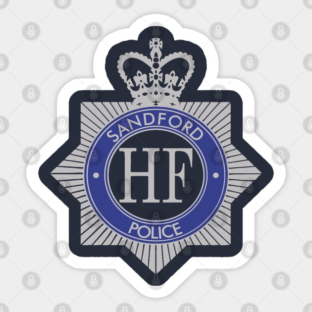 Sandford Police badge Sticker by SuperEdu